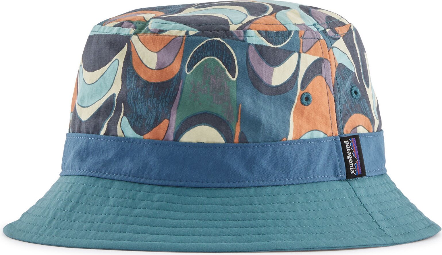 Patagonia Wavefarer Bucket Hat Swallowtail Geo: Still Blue