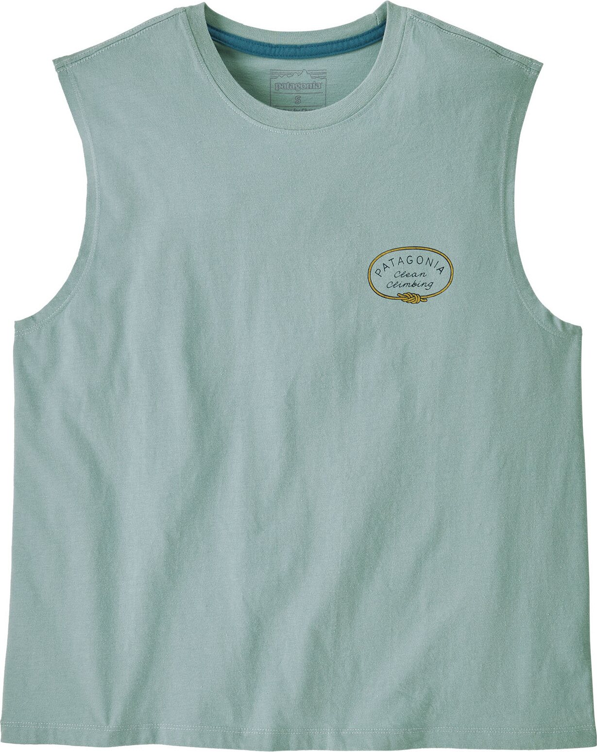 Patagonia Clean Climb Roots Boxy Organic Tank Womens Thermal Blue