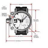 Oakley Gearbox, Stealth/Black-Red Dial/Black Rubber Strap
