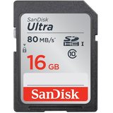 Sandisk SDHC Ultra 16 GB 80MB/s UHS-I Class10