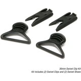 Ops-Core 36mm Goggle Swivel Clips & Shoes (2 per set)