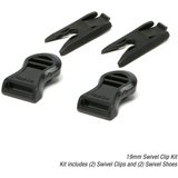 Ops-Core 19MM GOGGLE-SWIVEL CLIPS & SHOES RAIL ADAPTER