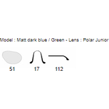 Julbo Player L Polarised 3 Junior Matt Dark Blue / Green