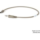 Ops-Core AMP Downlead cable, Fischer to U174 EU Monaural Downlead Cable