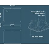 Ögon Designs Aluminium wallet 6A, Fan-shaped