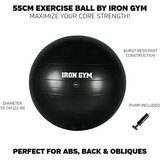 Iron Gym Exercise Ball Essential 55cm + pumppu