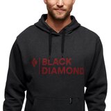 Black Diamond Stacked Logo Hoody Mens