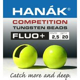 Hanak Competition Tungsten Beads Fluo+, 20 pcs