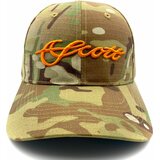 Scott Light Camo Hat with Orange Scott Logo