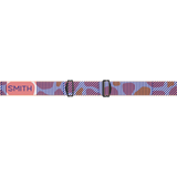 Smith Squad S, Coral Riso Print w/ Chromapop Everyday Violet Mirror + 7T - Clear