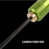 Breakthrough Carbon Fiber Cleaning Rod with Rotating, Ergonomic Aluminum Handle (5mm) - 39" / 100 cm length
