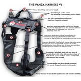 Fido Pro Panza Harness with Deployable Emergency Dog Rescue Sling V2
