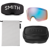 Smith 4D Mag, Pow Hunter w/ Chromapop Sun Black Gold Mirror + Chromapop Storm Blue Sensor Mirror