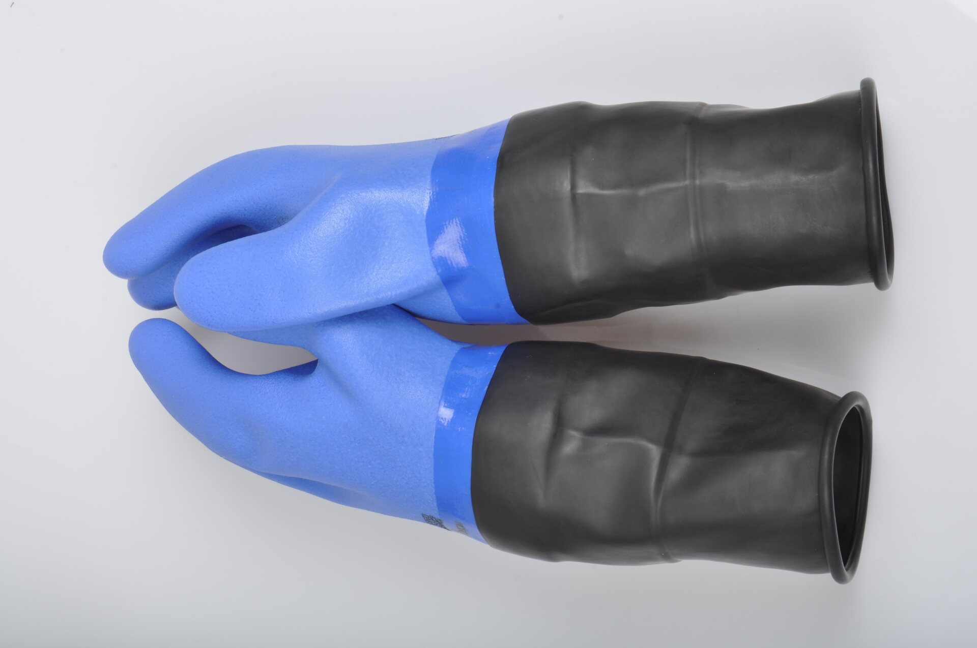 BtS Nordic Blue Dry gloves with latex long sleeve, Gants étanches