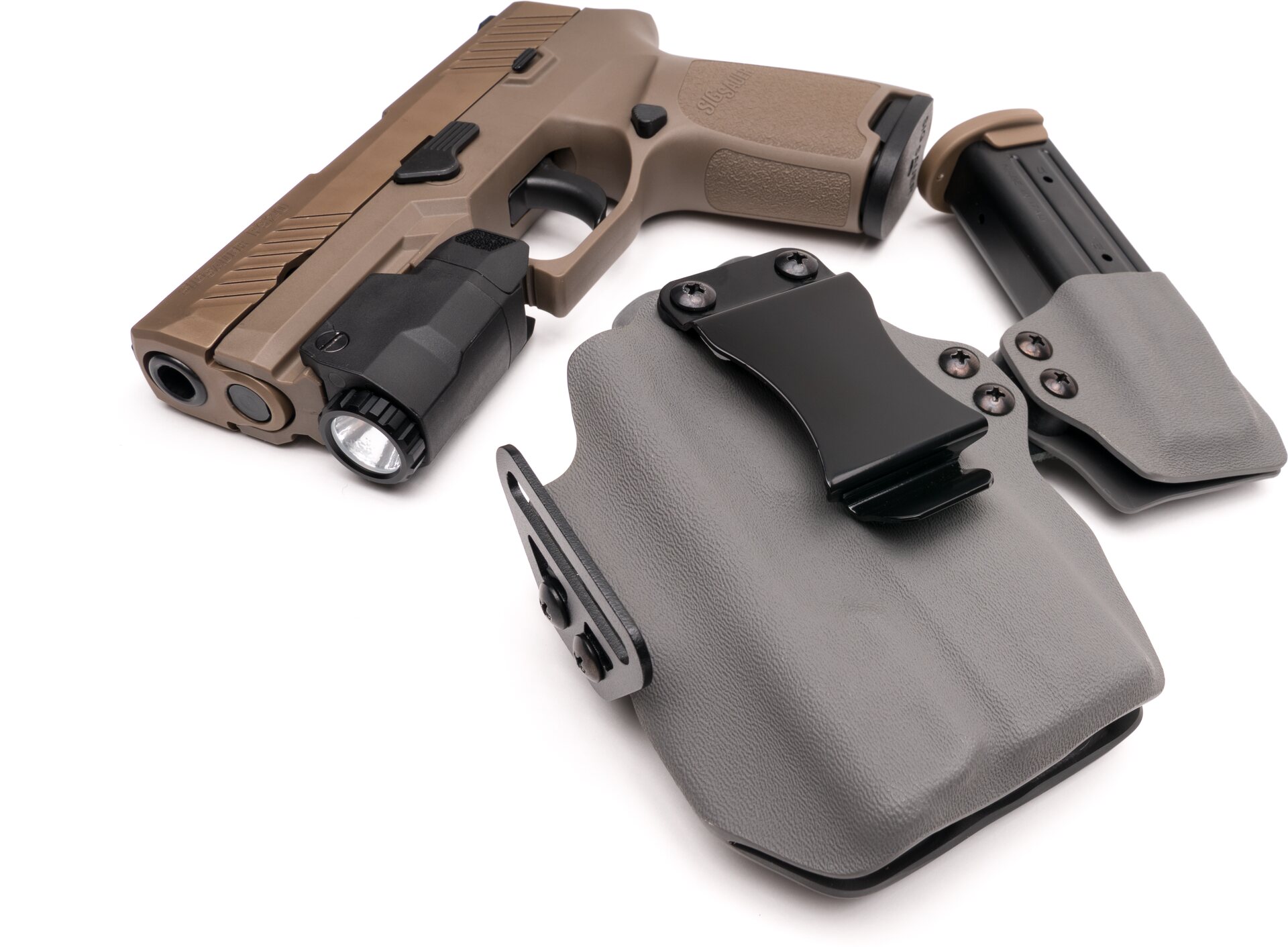 DualPoint ™ Light Mounted AIWB Holster. 