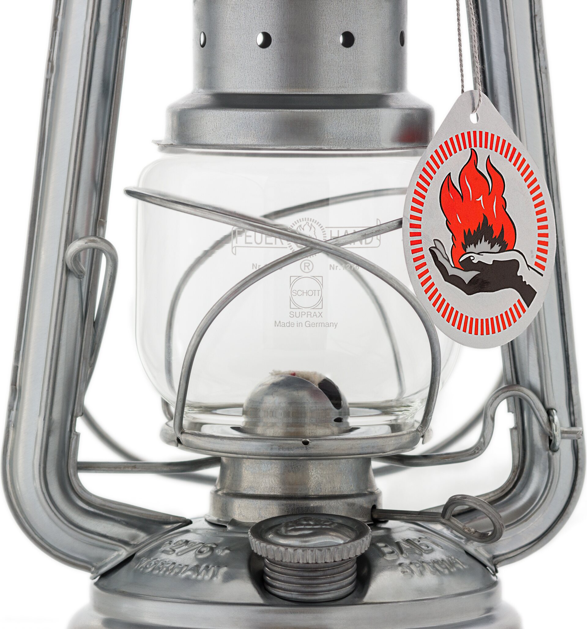 Zinc-Plated Feuerhand Hurricane Lantern