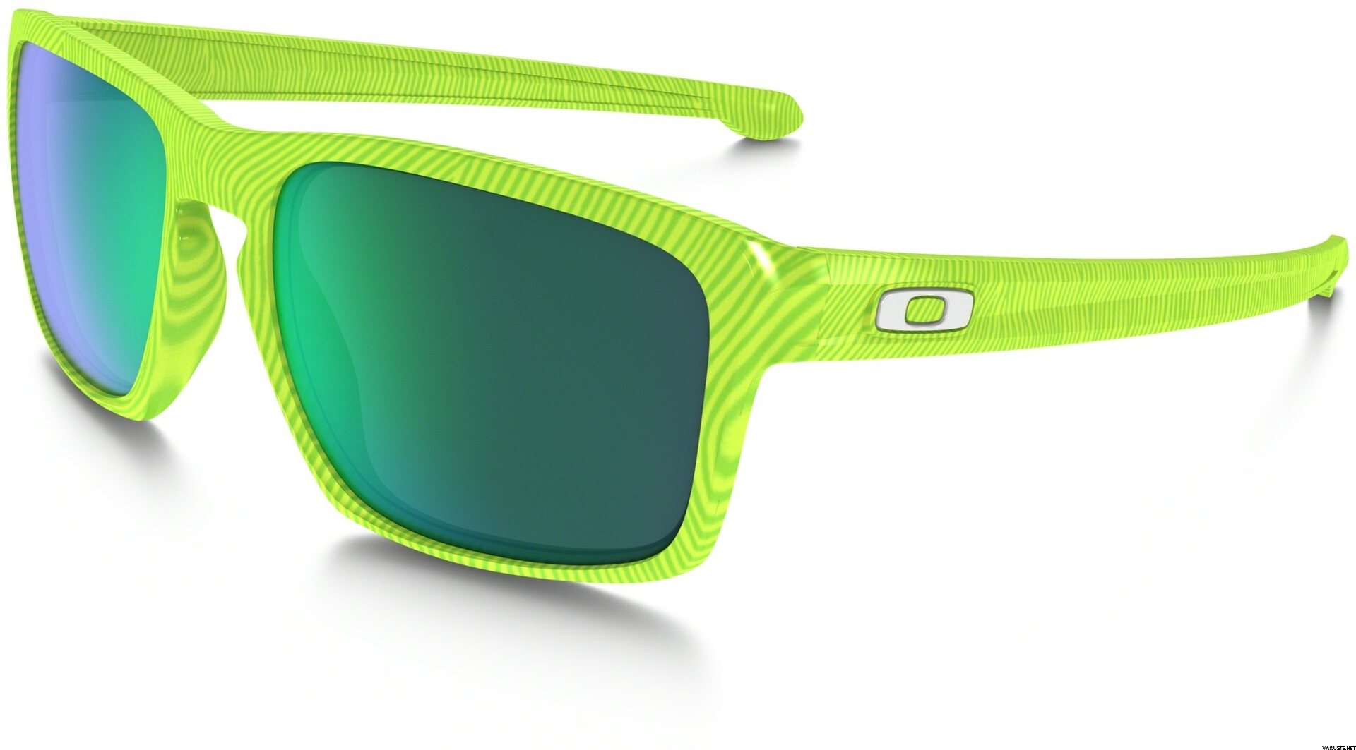Oakley Sliver Fingerprint Collection, Retina Burn w/ Jade Iridium