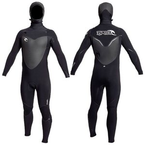 Rip Curl Flash Bomb 6/5/4 Hooded, chest zip, Full Wetsuit Men's