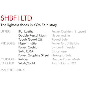 Yonex SHB-F1 LTD