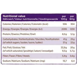 Justnuts Paranuts & raisins, 60g