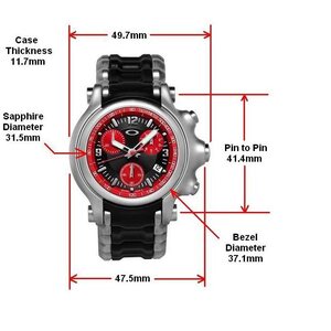 Oakley Holeshot, Blue Dial/Black Rubber Strap