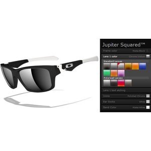 Oakley Custom Jupiter Squared, Matte Black / Chrome Iridium