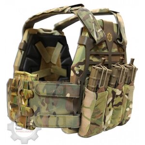 S&S Precision Plate Frame 5.56 Enhanced 3 Mag Pouch w/bungee