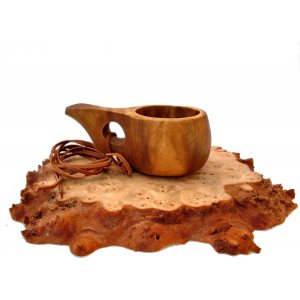 E. Koivumaa Wooden cup for snaps 3-4cl