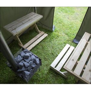 Savotta Hiisi Tent Sauna Set with benches