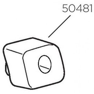 Thule Square Bar End Caps with hole (TH 50481)
