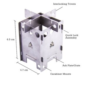 Bushcraft Essentials Outdoor Pocket Micro Stove - EDC BOX
