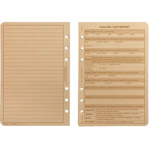 Rite in the Rain 9 Line UXO/IED (100 Sheet Packs)