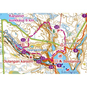 Karhunkierros Retkeilyopas 1:50 000