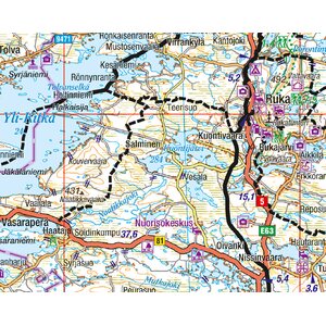 Moottorikelkka GT Pohjois-Suomi Eteläosa 1:400 000, 2016