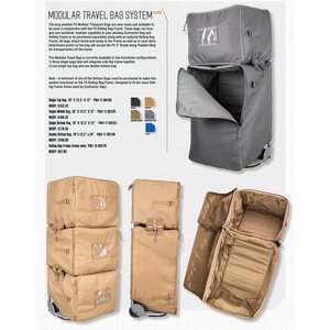 First Spear Modular Transport Bag System, Double Bottom Bag, 16"x12.5"x24", w/Tubes