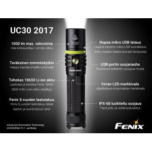 Fenix UC30 USB Flashlight