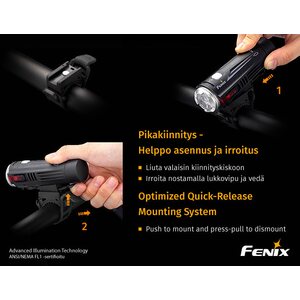 Fenix BC21R ladattava pyörälamppu