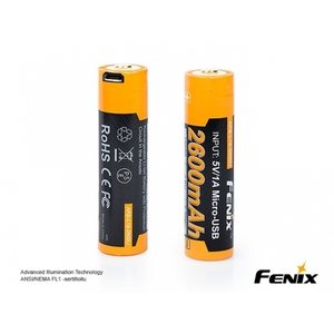 Fenix USB-Rechargable ARB-L18-2600U 18650 Li-ion akkuparisto