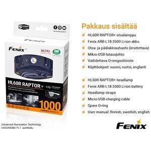 Fenix HL60R Raptor+