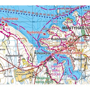 Repovesi Mäntyharju 1:25/1:50 000 vedenkestävä ulkoilukartta 2017