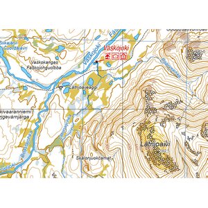 Lemmenjoki 1:100 000/1:50 000, vedenkestävä ulkoilukartta 2022