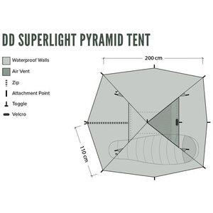DD Hammocks DD SuperLight Pyramid Tent