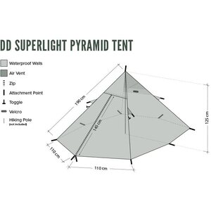 DD Hammocks DD SuperLight Pyramid Tent