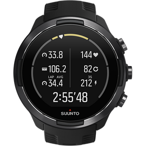 Suunto 9 Baro Black + HR Belt (mukana sykevyö)