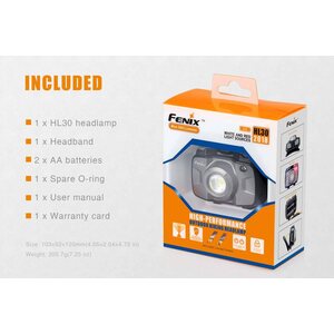 Fenix HL30, 300lm