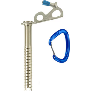 Ice screw & Carabiner for Snowkite