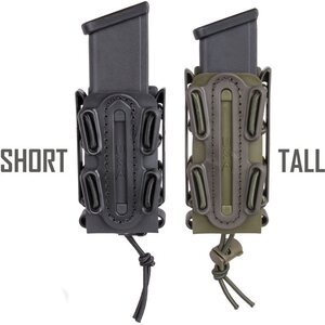 TAN/OD Green) Soft Shell Scorpion -Short- Pistol Mag Carrier With P3 Misc. Belt...