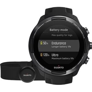 Suunto 9 Baro Black + HR Belt (mukana sykevyö)