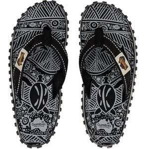 Gumbies Islander Canvas Flip-Flops Black Signature Men