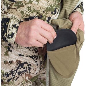 The removable elbow pads offer additional protection when desired